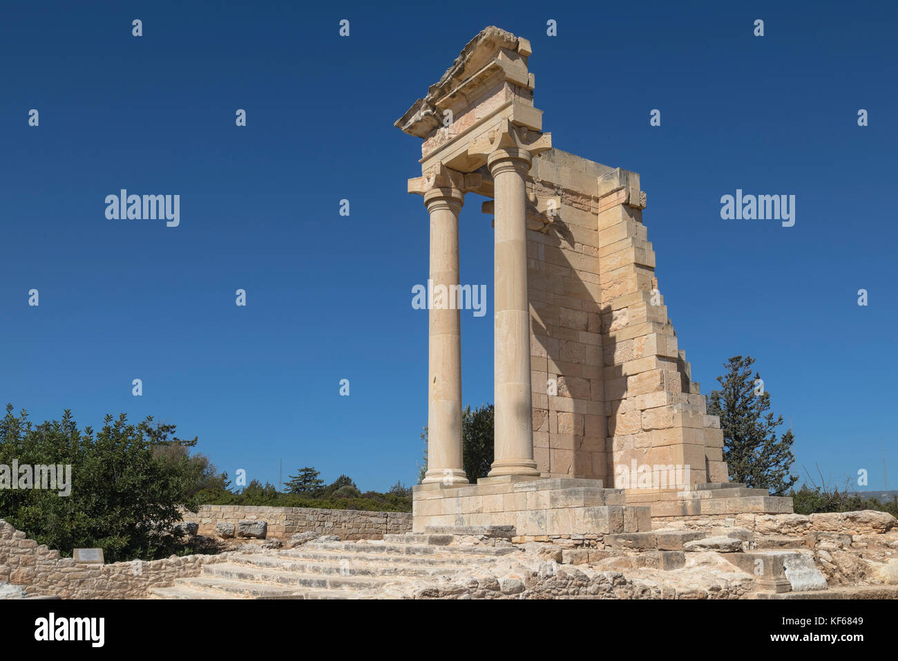 Il Santuario di Apollo Hylates, Kourion, Limassol, Cipro Foto Stock