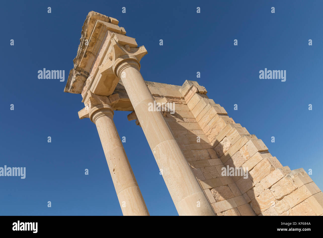 Il Santuario di Apollo Hylates, Kourion, Limassol, Cipro Foto Stock