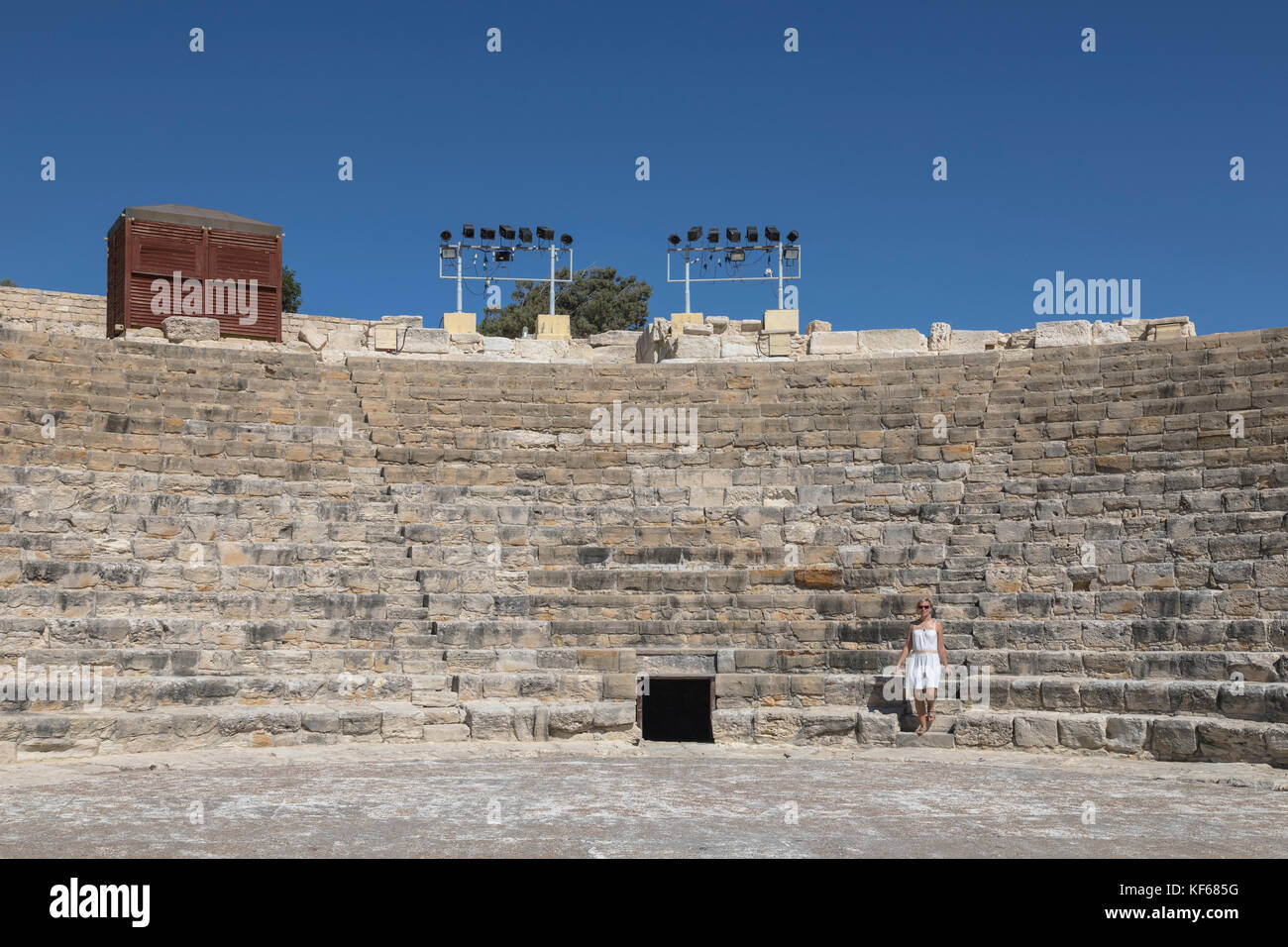 Anfiteatro, Kourion, Limassol, Cipro Foto Stock