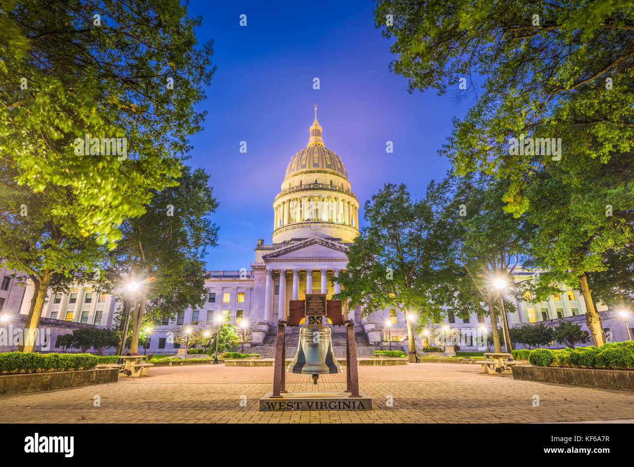 West Virginia State Capitol a Charleston, West Virginia, USA. Foto Stock