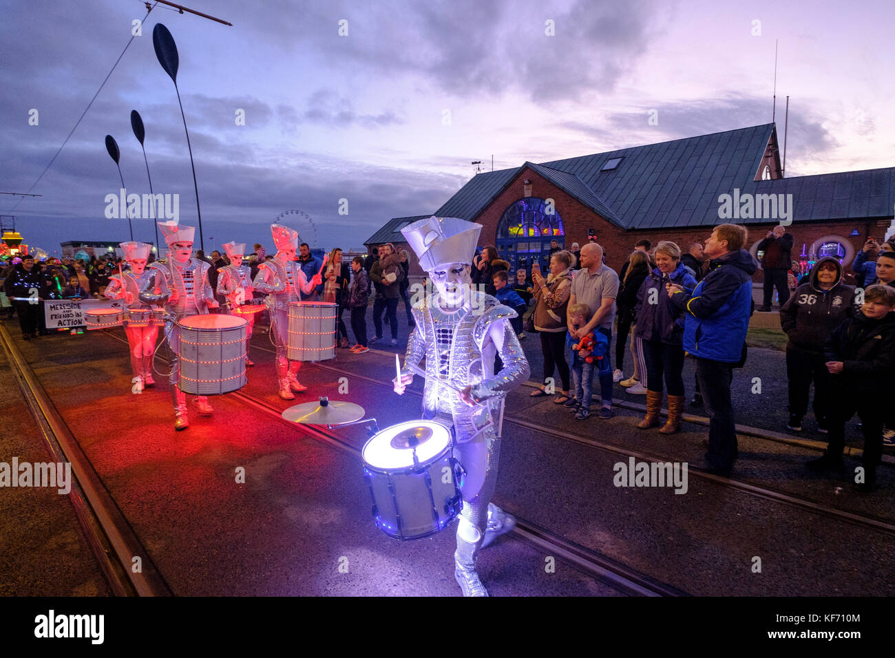 Festival di Blackpool della parata delle luci Foto Stock