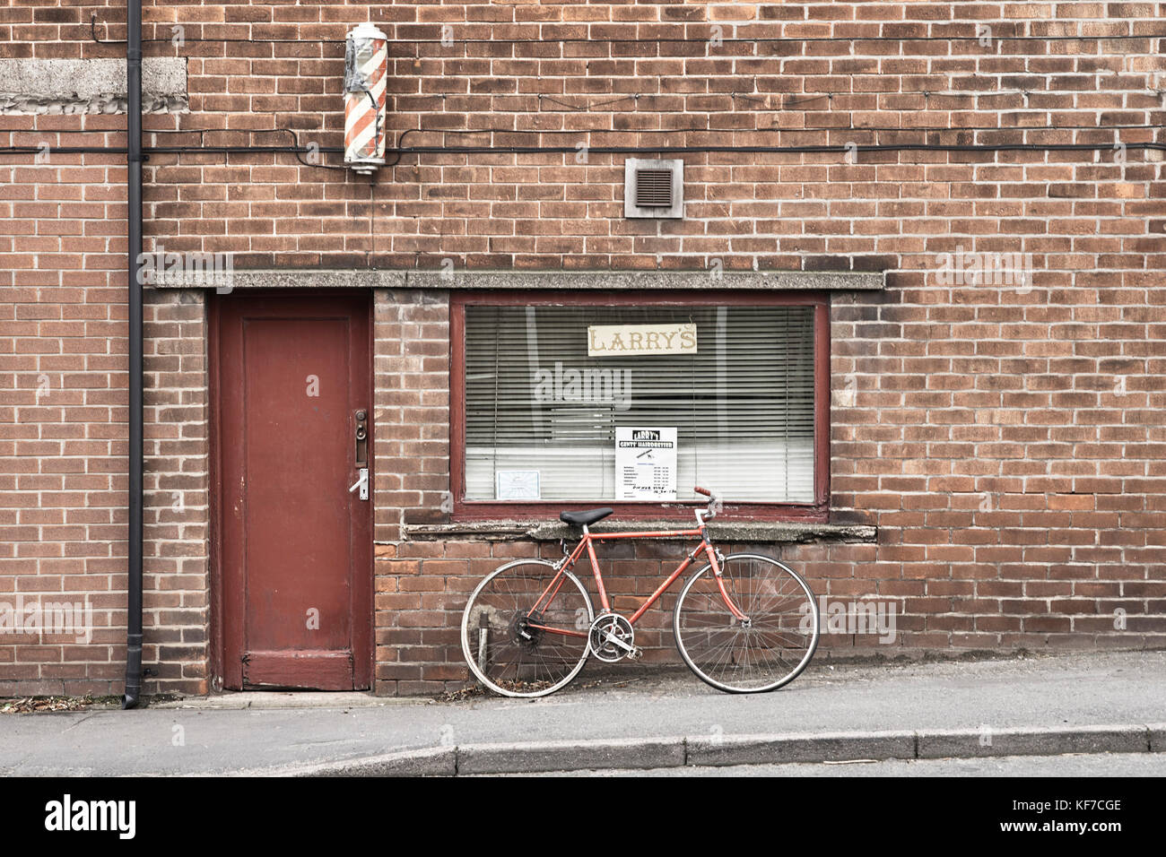 Larry gents parrucchieri a Middlewich Foto Stock