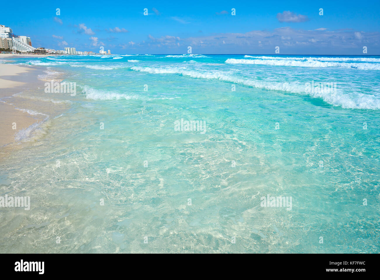 Playa marlin in cancun beach in riviera maya del Messico Foto Stock