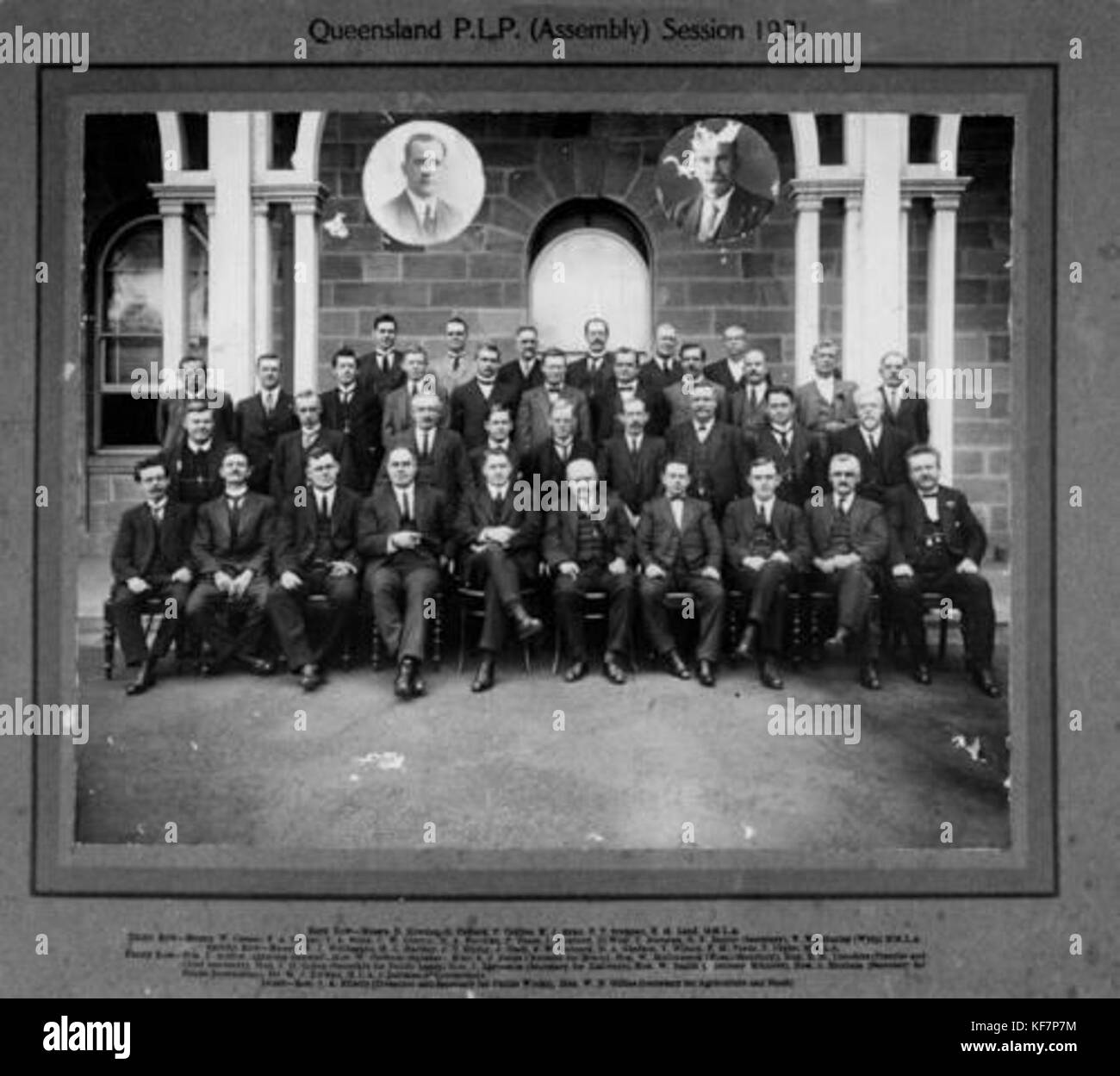 Qld parlamentare del partito laburista 1921 Foto Stock