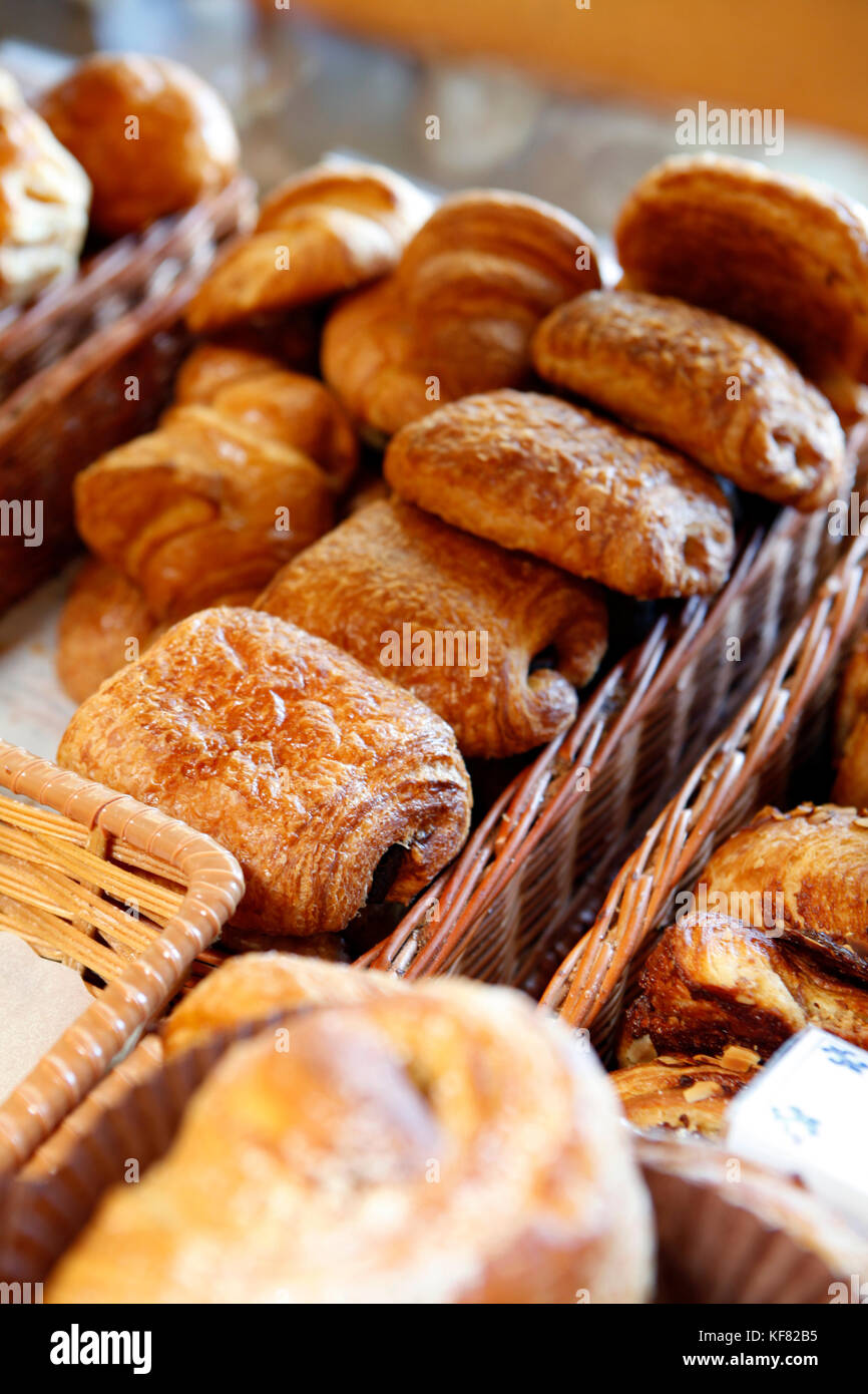 Stati Uniti d'America, la California di Oakland, La Farine, un caso pieno di pasticcini artigianali a La Farine Foto Stock