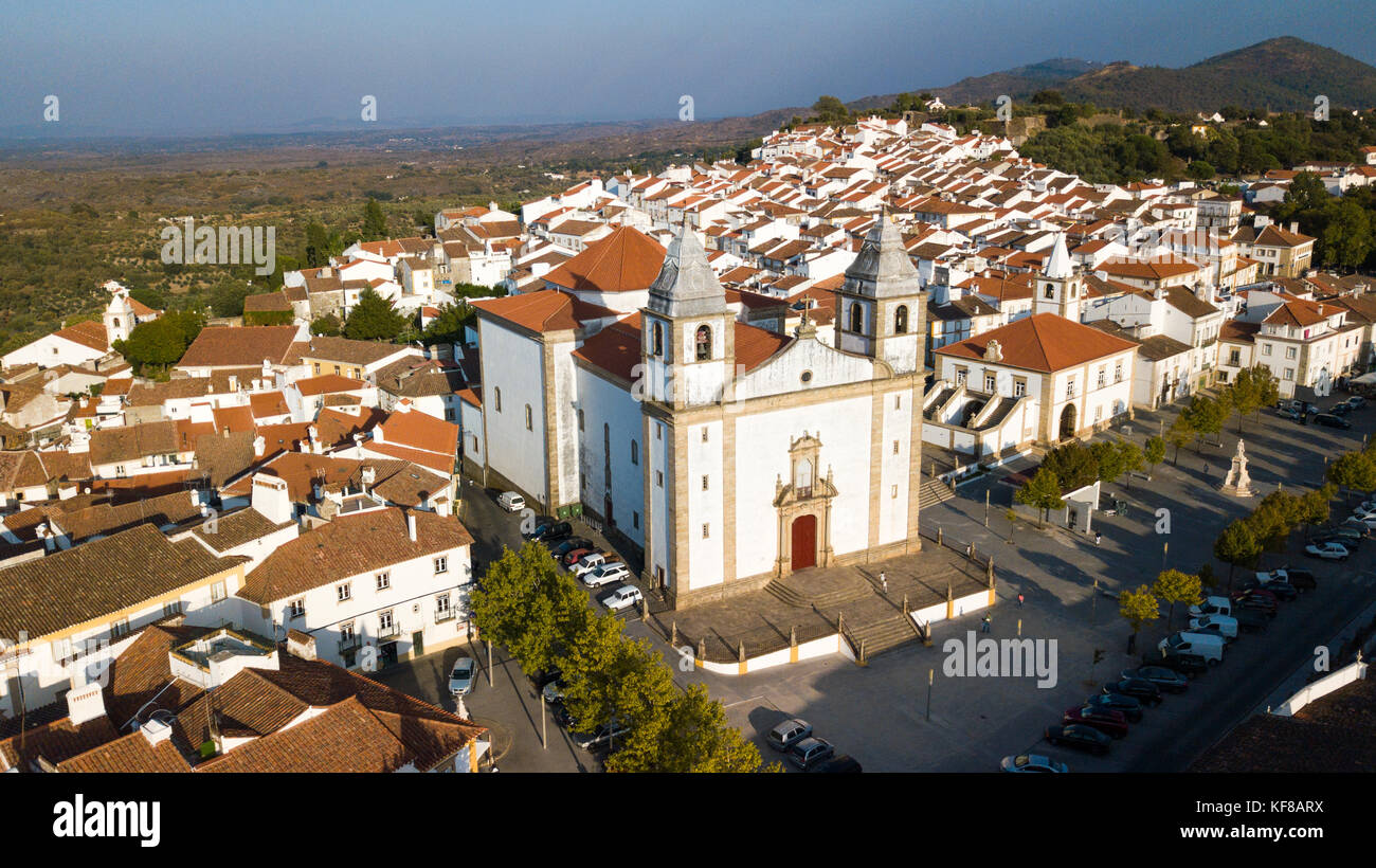 Santa Maria da Devesa chiesa, Castelo de Vide, Portogallo Foto Stock