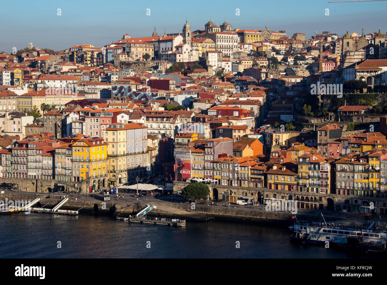 Douro riverfront, Porto, Portogallo Foto Stock