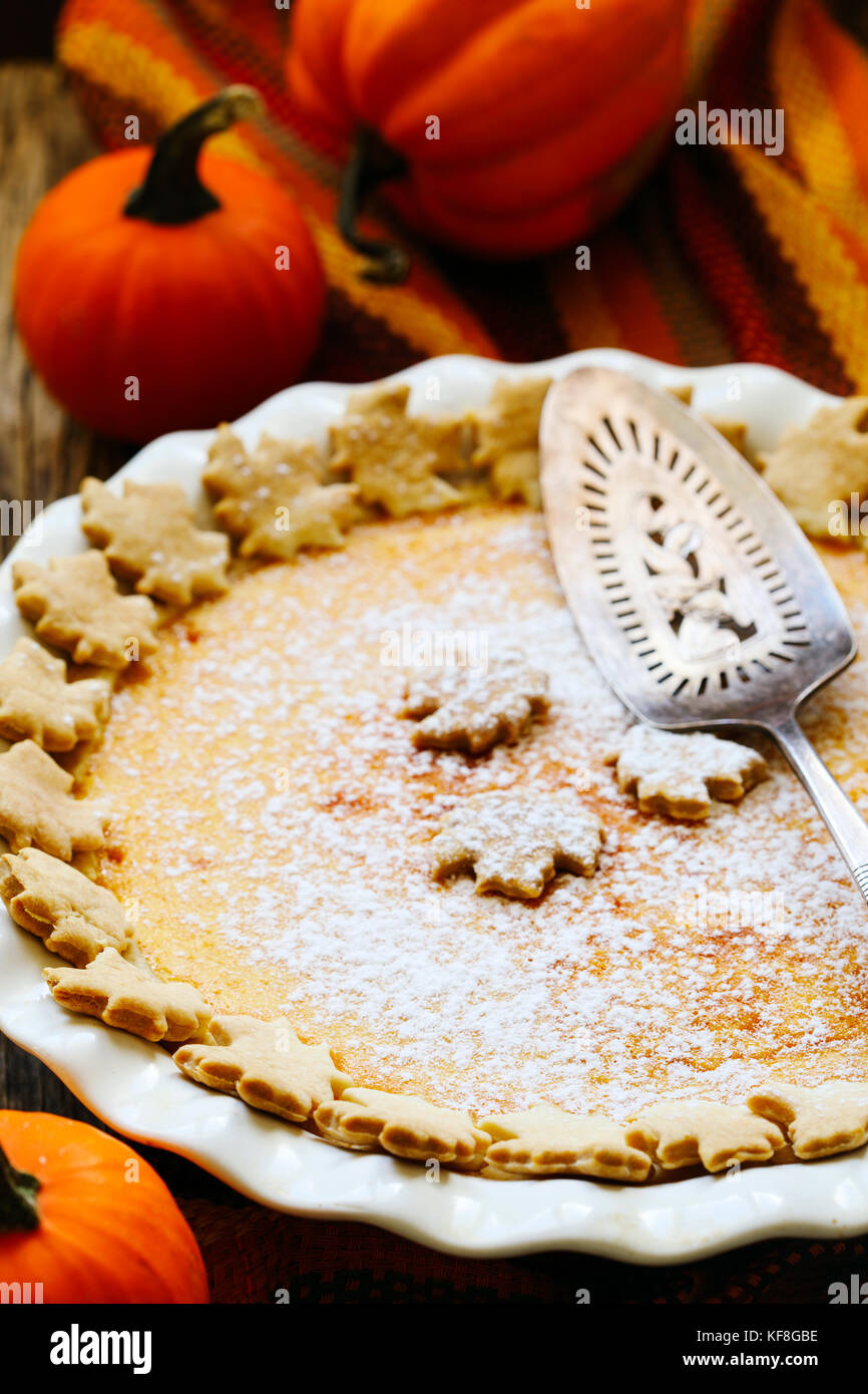 Torta di zucca. Foto Stock