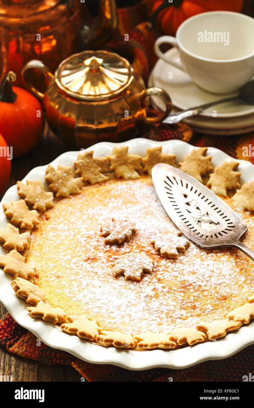 Torta di zucca Foto Stock