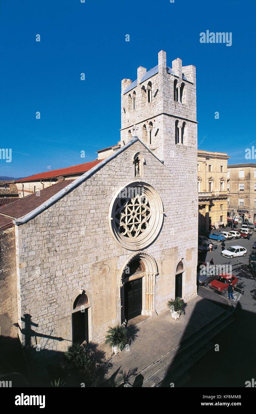 L'Italia, Regione Lazio, Alatri, chiesa di santa maria maggiore Foto Stock