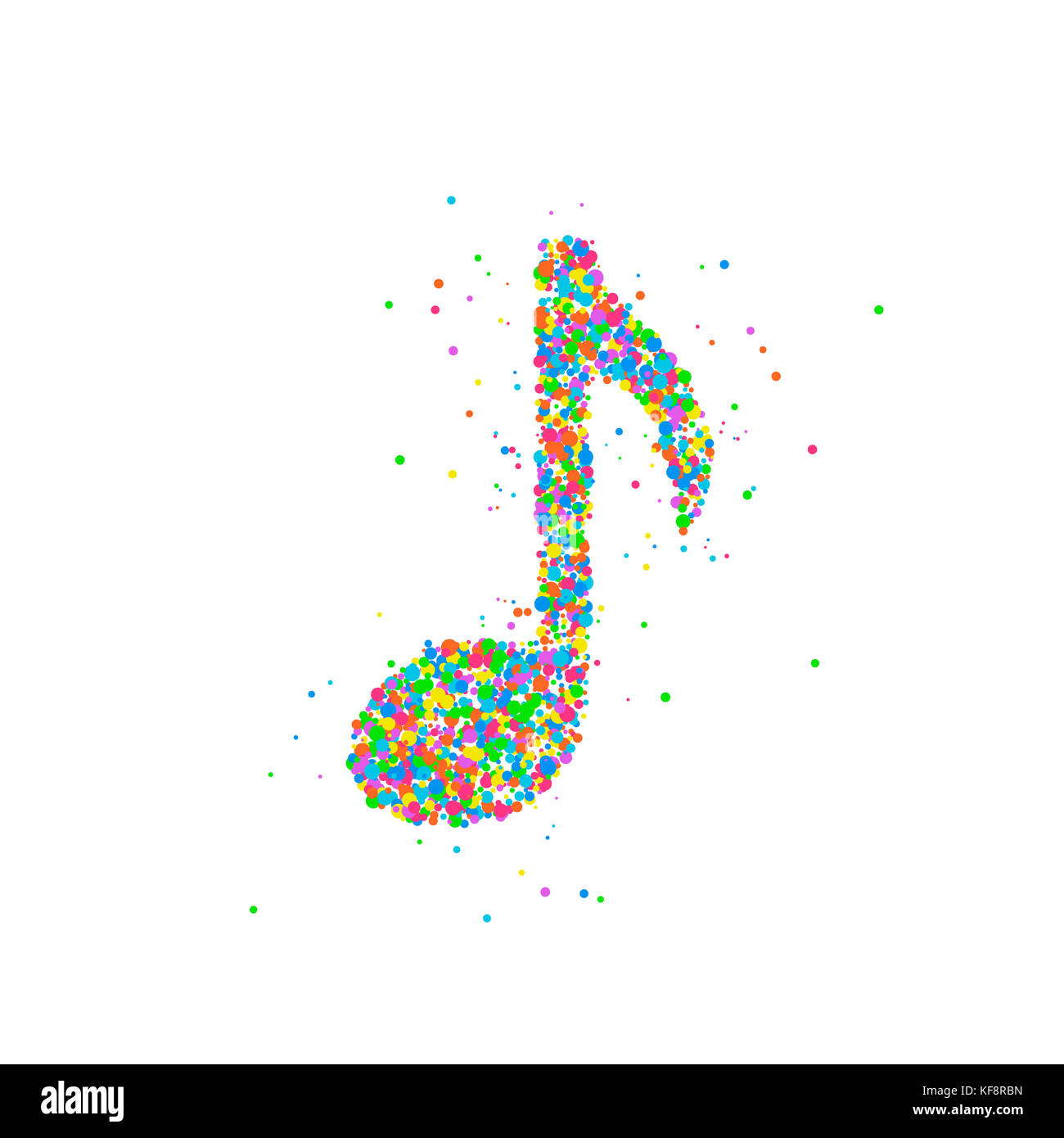 Abstract nota musicale Foto Stock