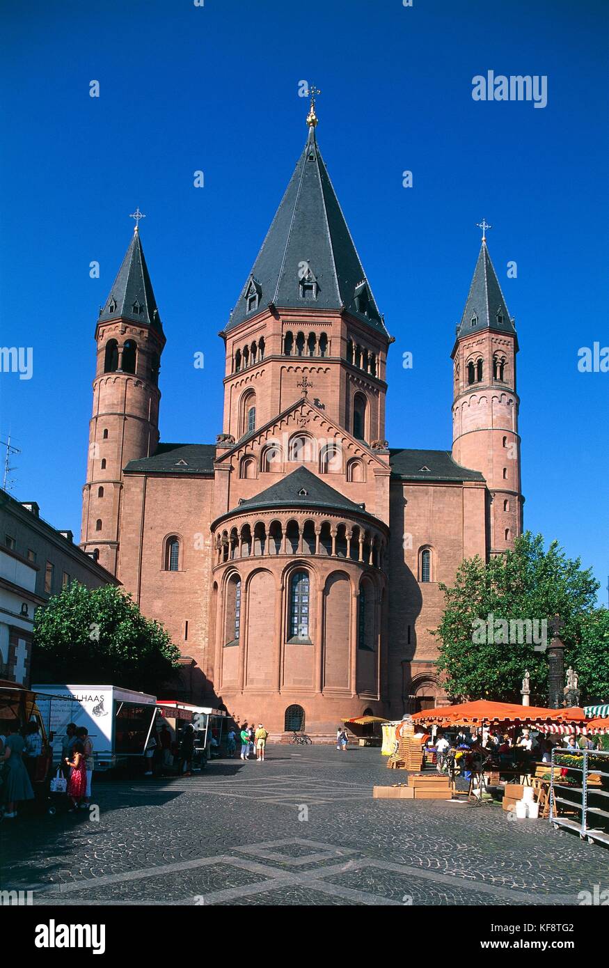 Valle del Reno mercato di Magonza Foto Stock