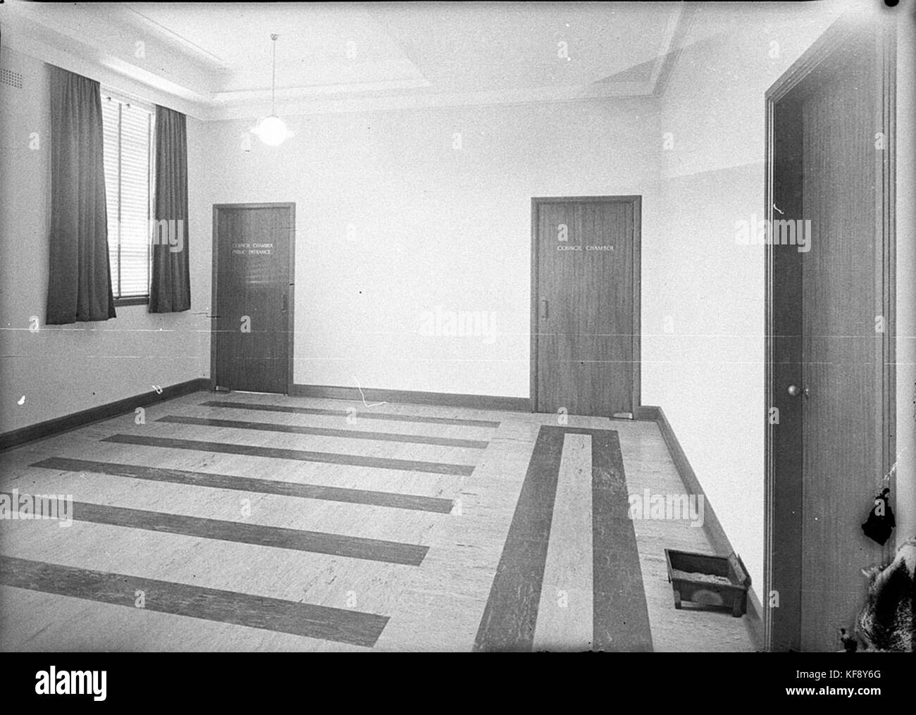 Questo si riferisce alle camere del Consiglio Mosman, raffigurate in un'immagine, che mostrano un edificio governativo nell'area di Mosman, utilizzato per le attività municipali locali. Foto Stock