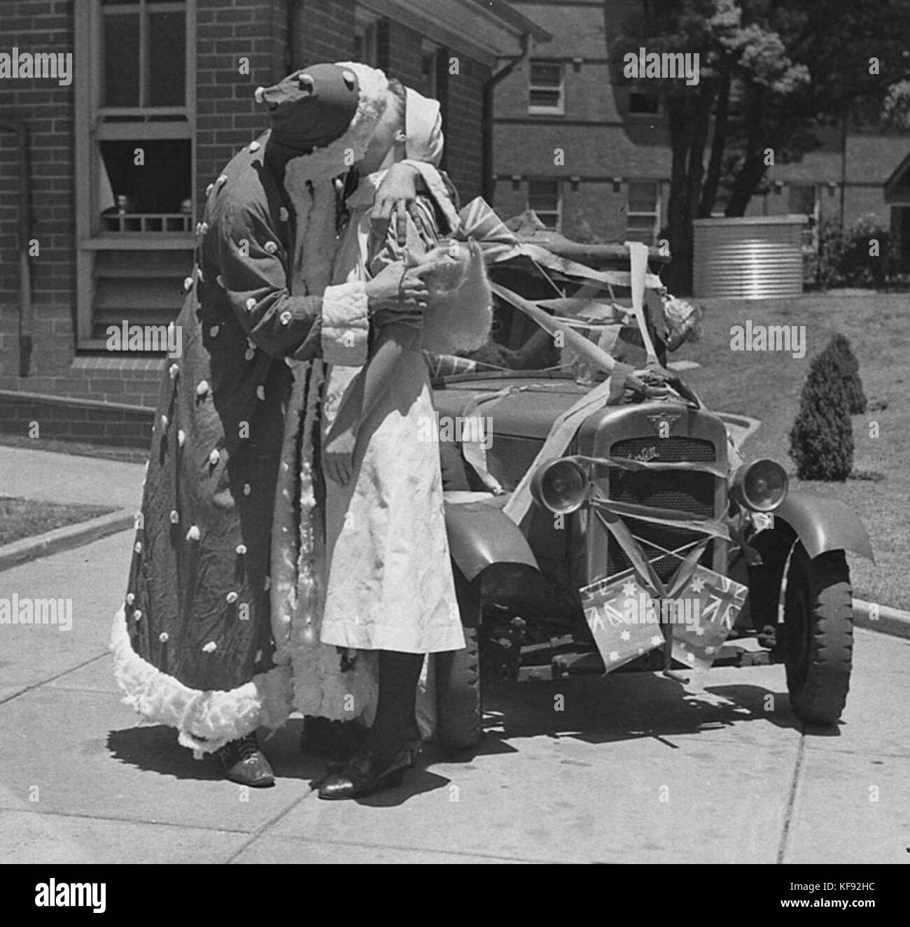 Prezzo reale Alfred Hospital Natale kiss, Sydney, Dicembre 1944 Foto Stock