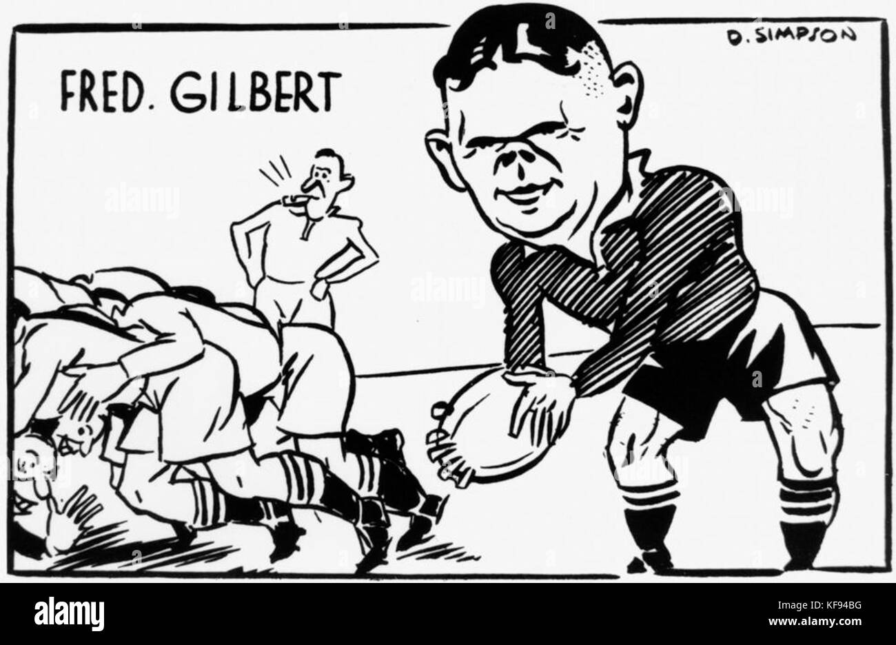 1 135315 caricatura di Fred Gilbert, ca. 1936 Foto Stock