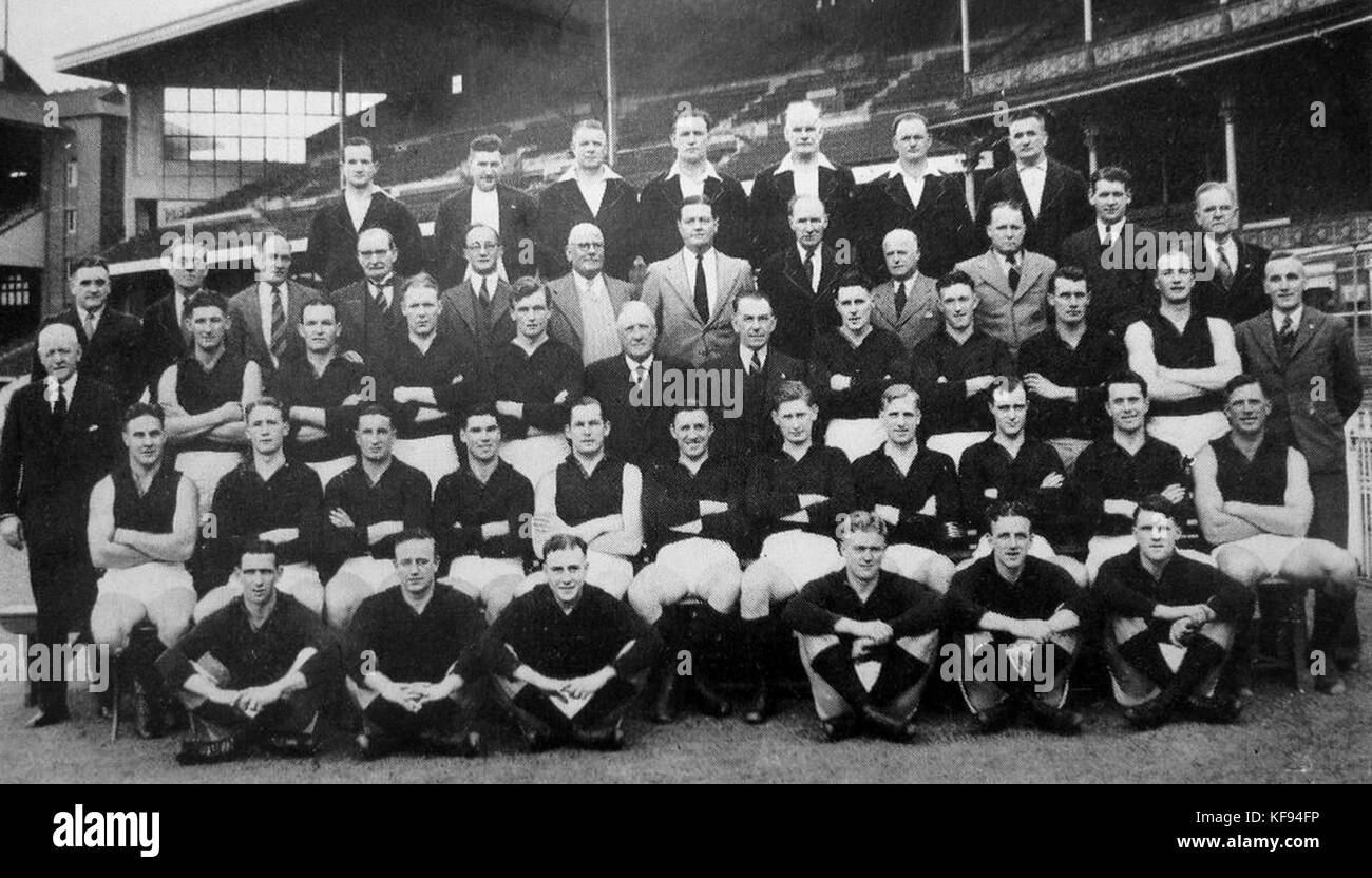 Melbourne Football Club 1941 Premiers Foto Stock