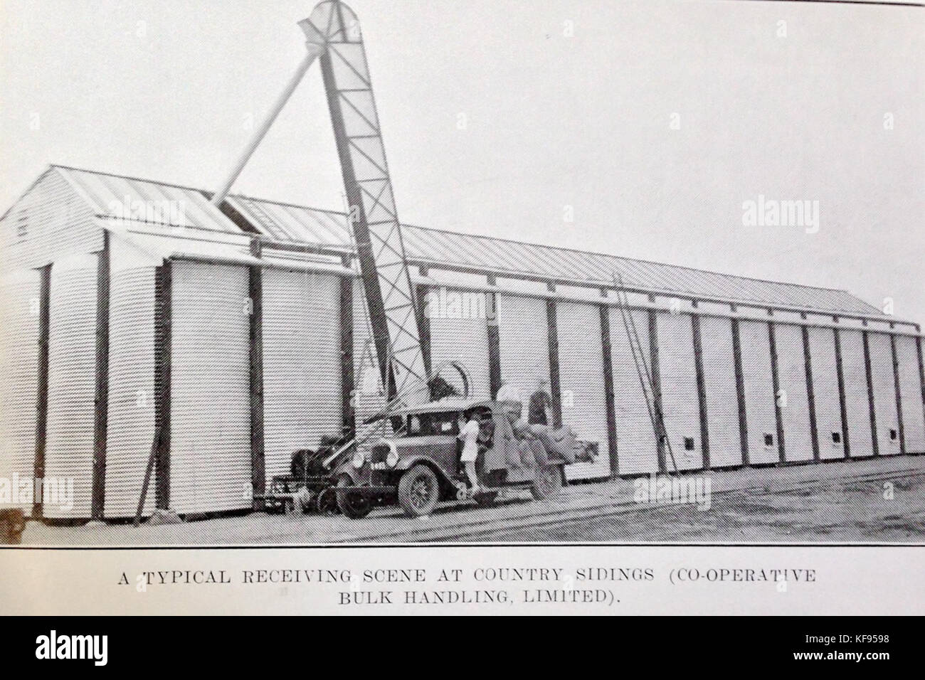 1930 era il frumento storage western australia grandi Foto Stock