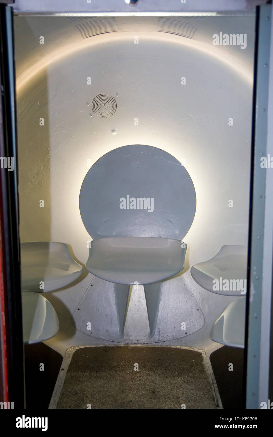 St. Louis nel Missouri mo usa, all' interno del gateway arch - gli ascensori Foto Stock