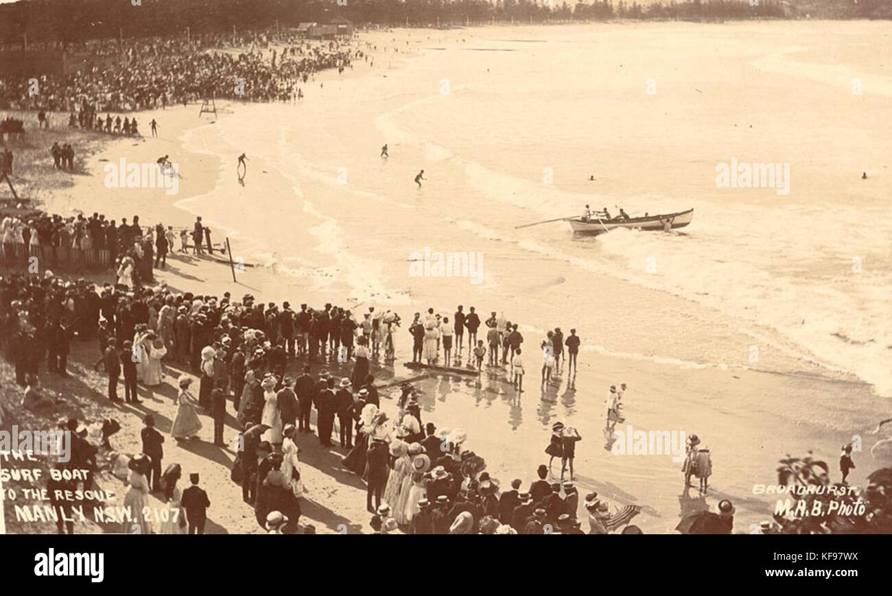 796586 Il Surf barca per il salvataggio di Manly Foto Stock