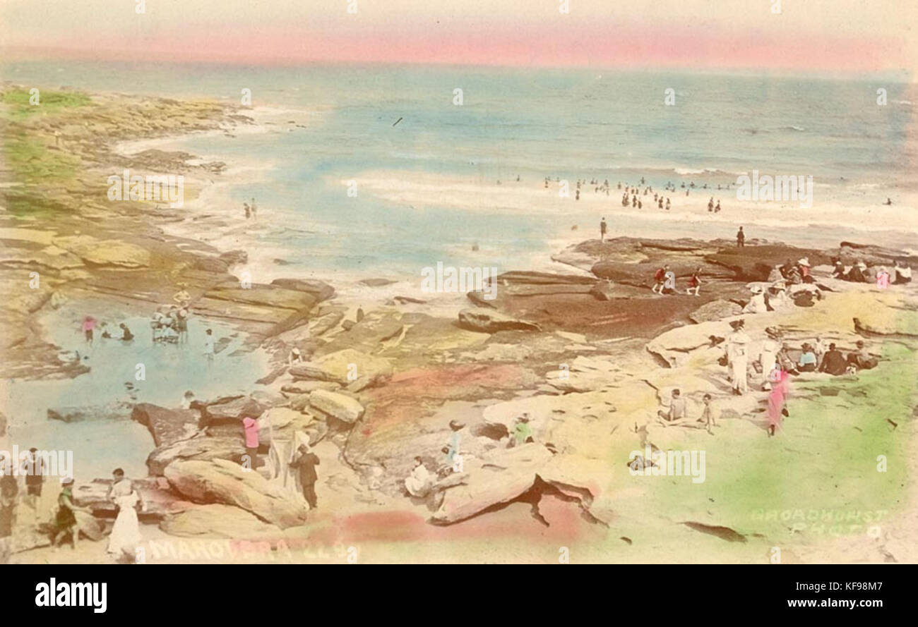 Questo titolo si riferisce ad un'immagine o ad un oggetto associato a Maroubra, un sobborgo costiero di Sydney, Australia. Il numero di riferimento si riferisce probabilmente a una foto storica o di archivio della regione. Foto Stock