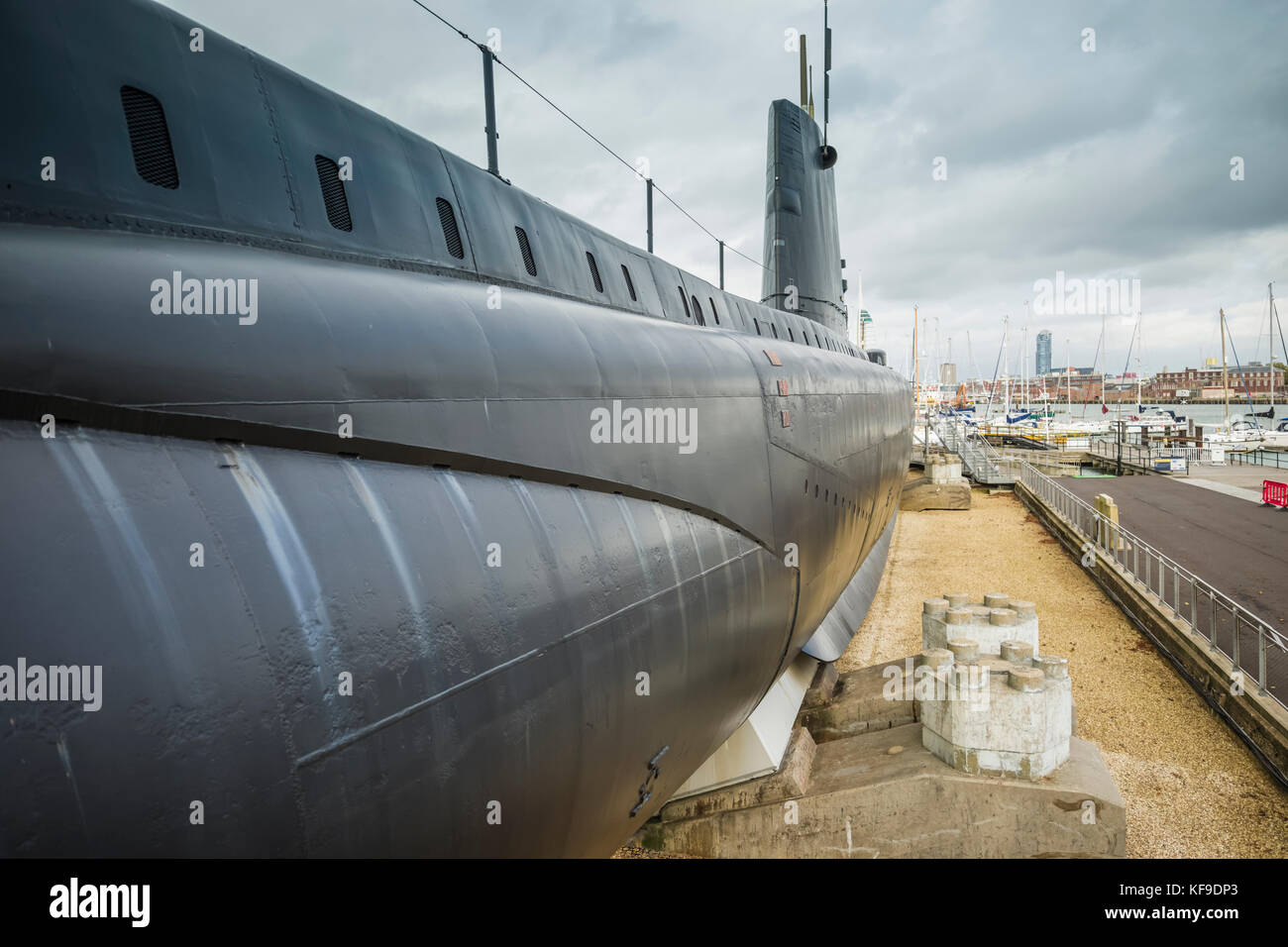 Sottomarino HMS Alliance al museo Gosport Royal Navy. Foto Stock