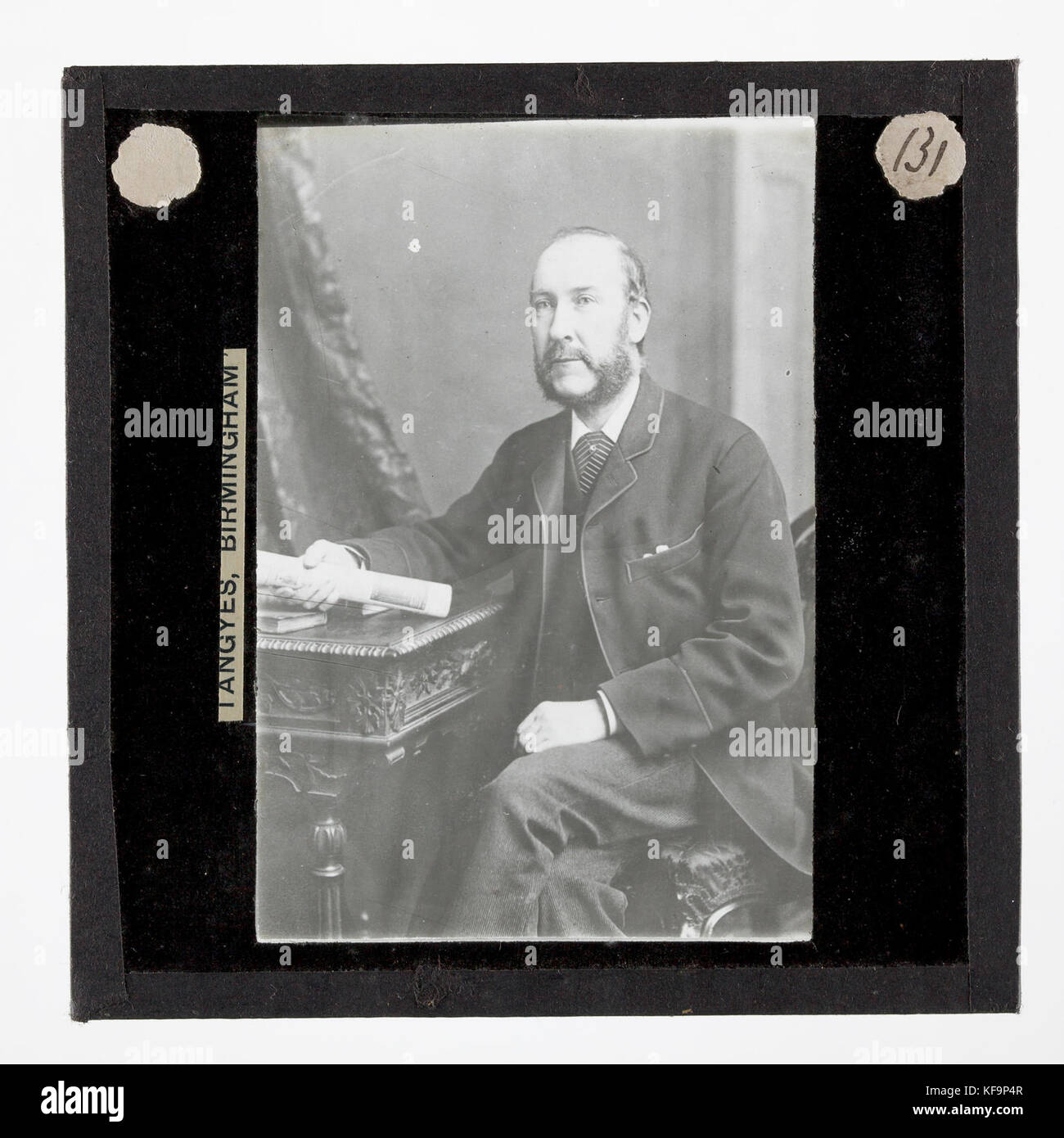 Lantern Slide Tangyes Ltd, James Tangye, circa 1880 Foto Stock