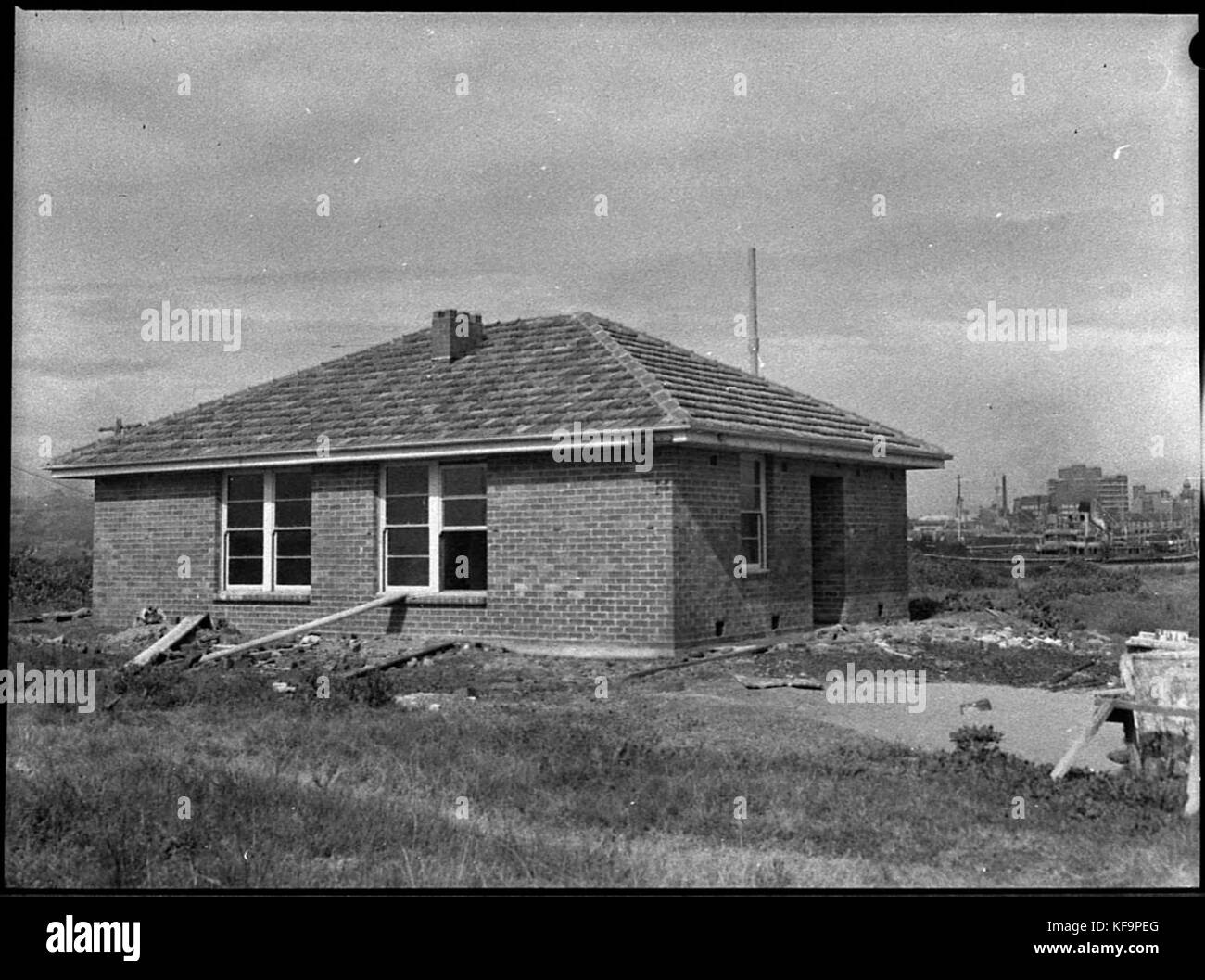 Questa fotografia raffigura case di rappresentanza abitative a Stockton, in Australia, che mostrano iniziative governative in materia di alloggi finalizzate a fornire spazi abitativi accessibili. L'area è nota per il suo sviluppo residenziale e per le abitazioni comunali. Foto Stock