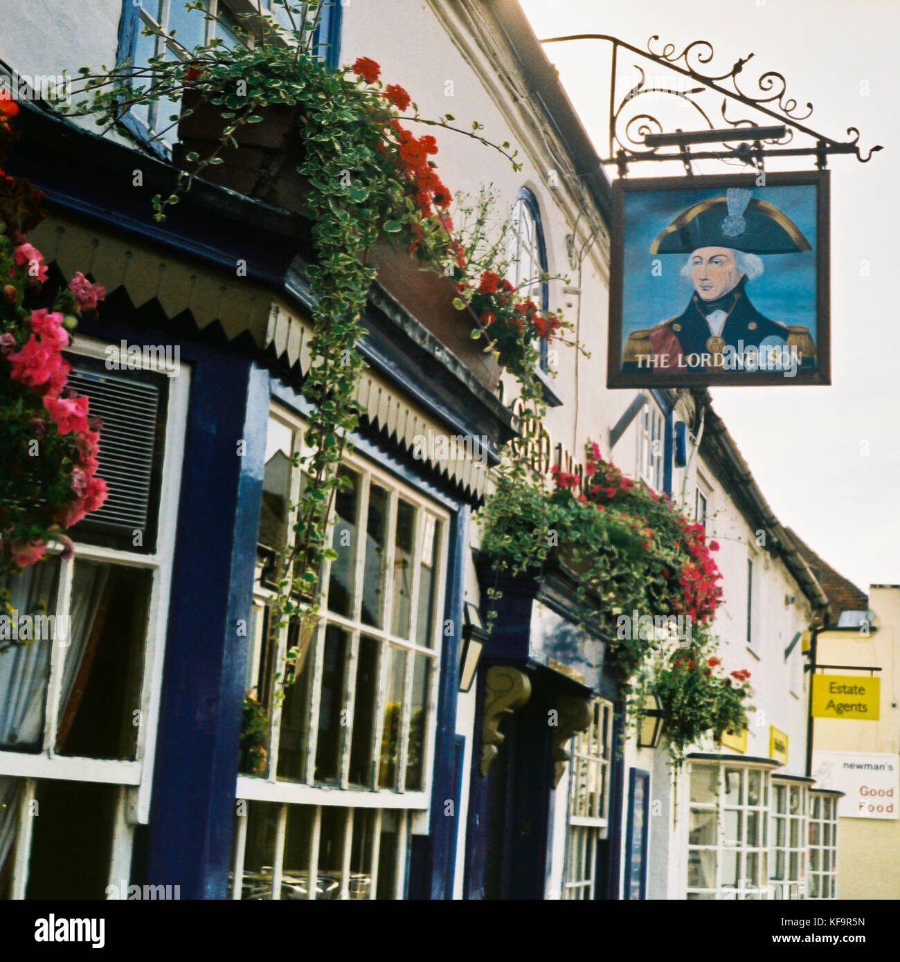 Un colpo di Lord Nelson pub a Hythe, hampshire, Regno Unito. Foto Stock