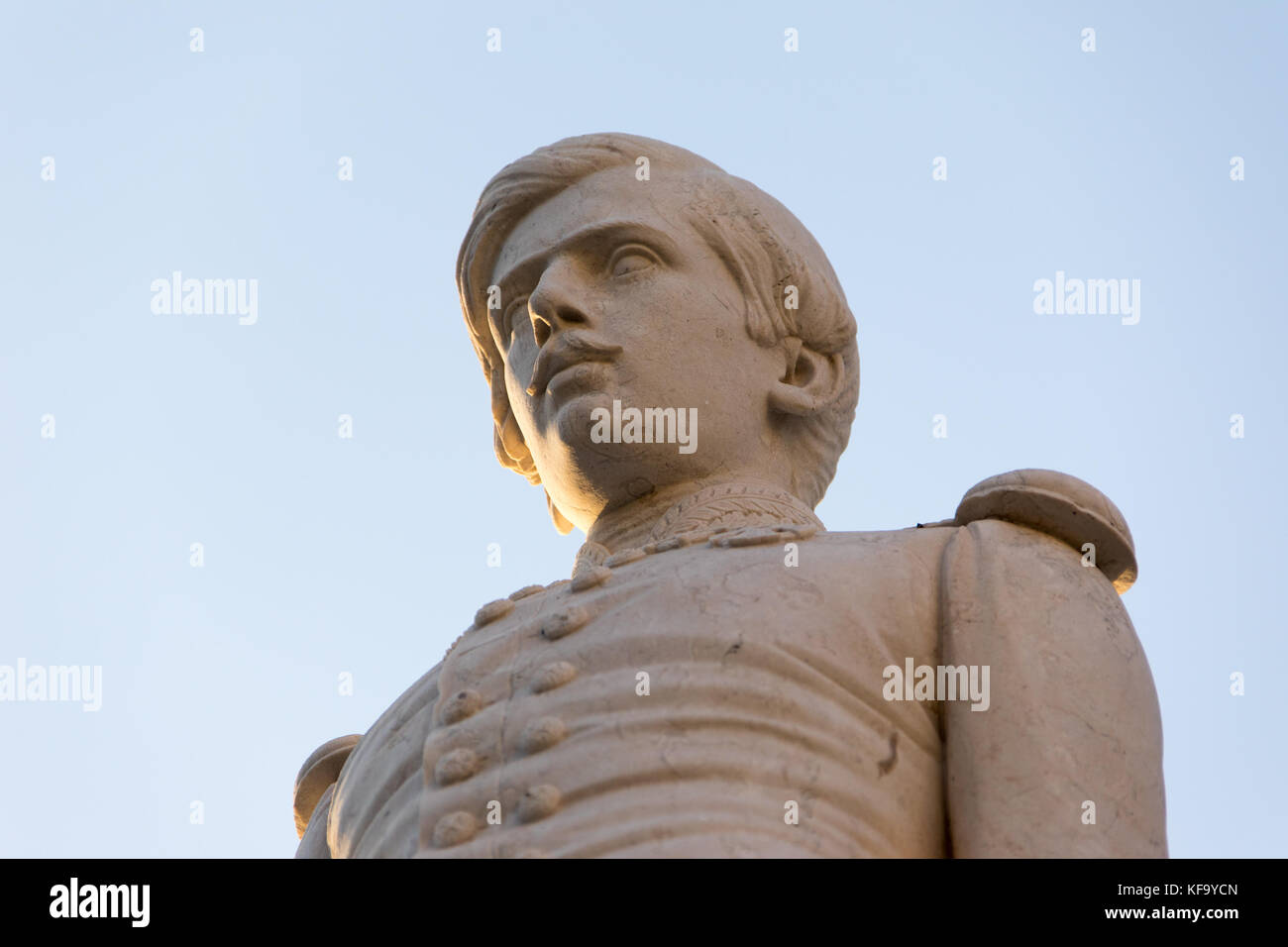Dom Pedro V statua, Castelo de Vide, Portogallo Foto Stock