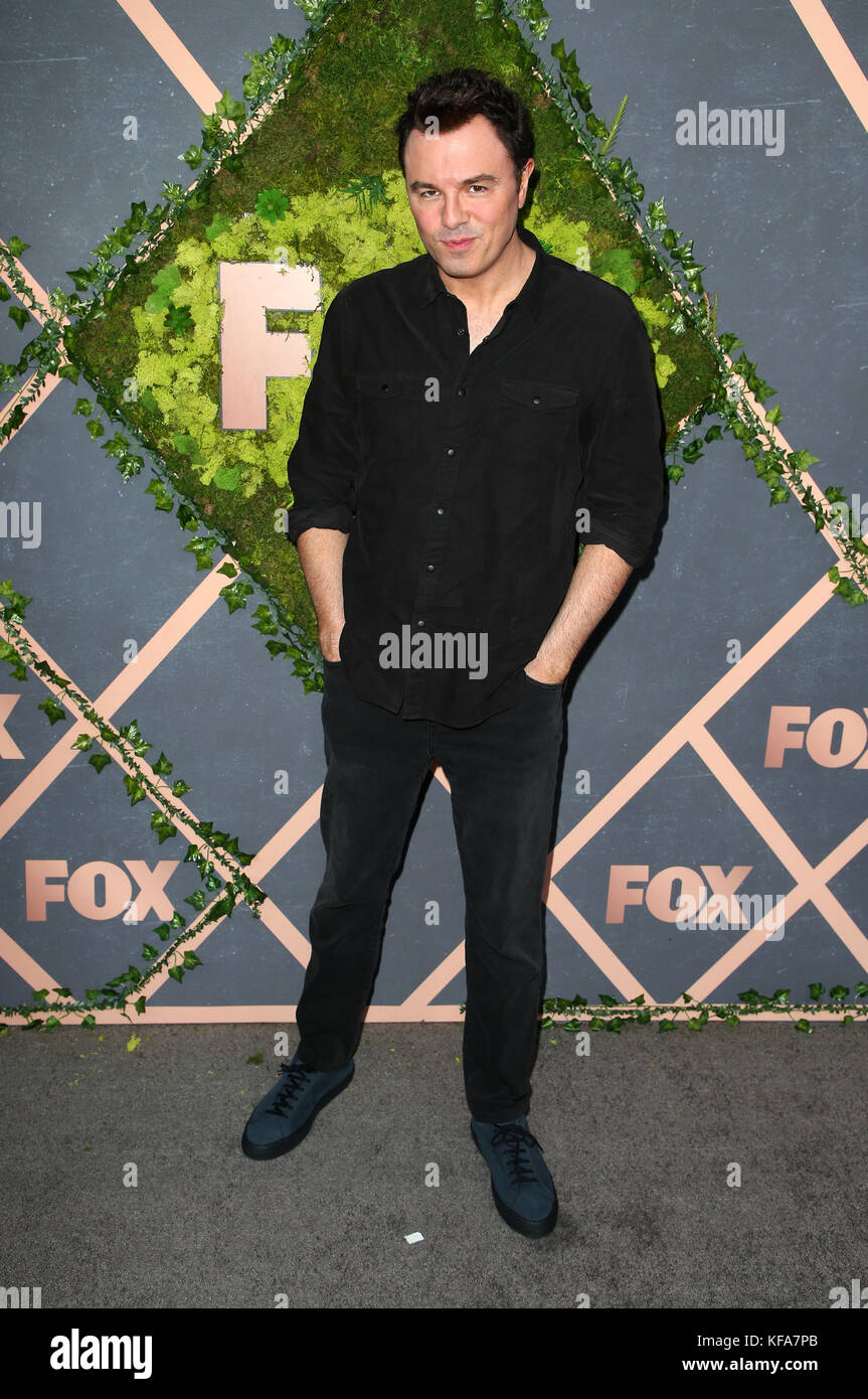 FOX Fall Premiere Party con: Seth MacFarlane dove: West Hollywood, California, Stati Uniti quando: 26 set 2017 Credit: FayesVision/WENN.com Foto Stock