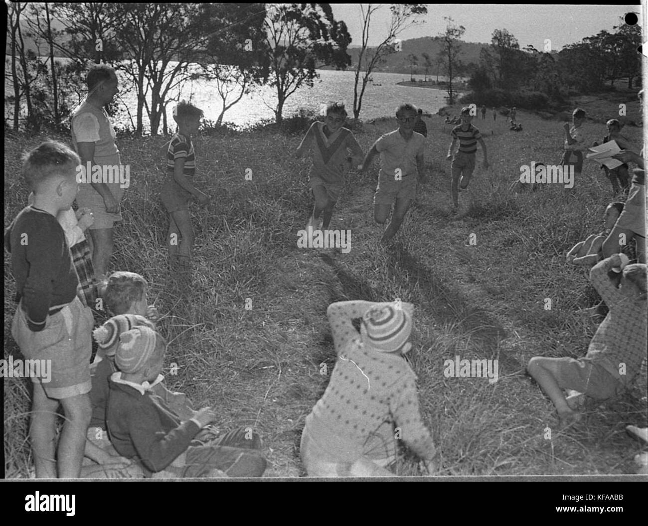 41306 Lysaghts capretti Club Ricreativo camp a Bolton il punto Foto Stock