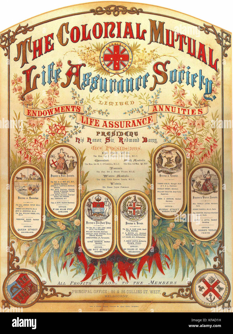 CMLA Poster Foto Stock