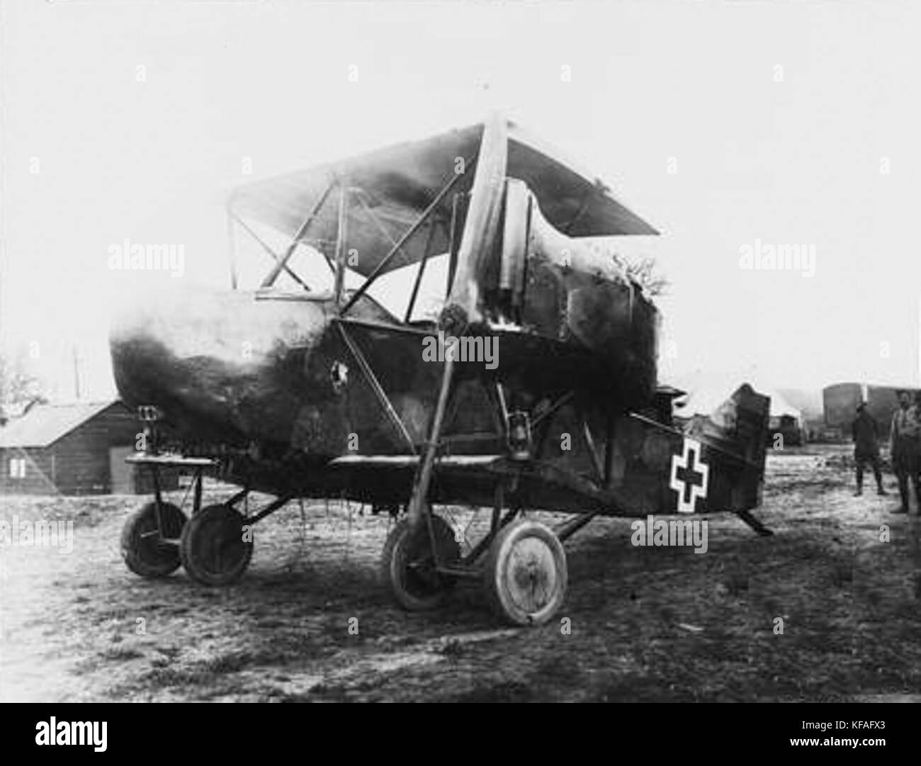 Catturate LA AEG G.IV senza ali nel 1918 Foto Stock