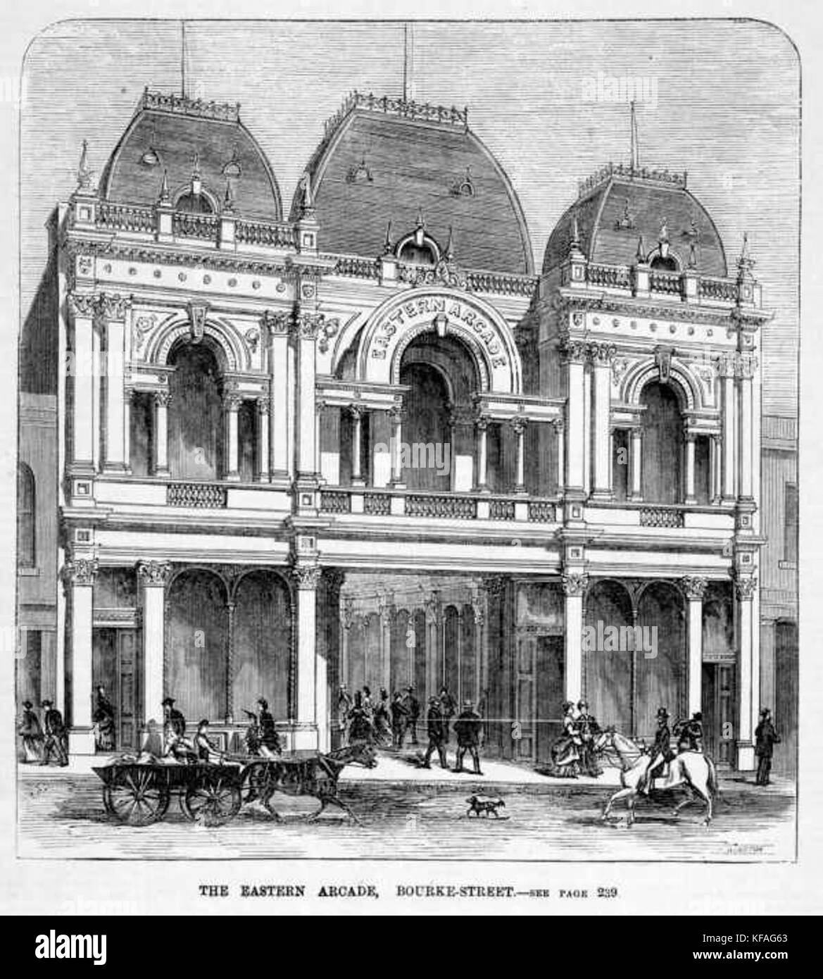 Galleria orientale 1872 Foto Stock