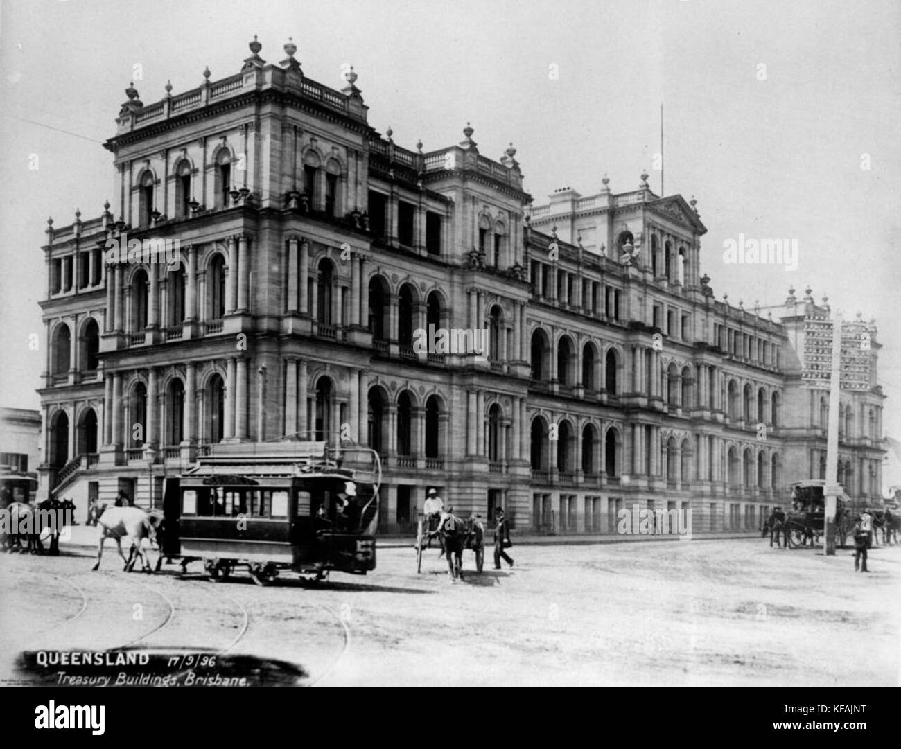 1 104772 edificio del tesoro, Brisbane, 1896 Foto Stock