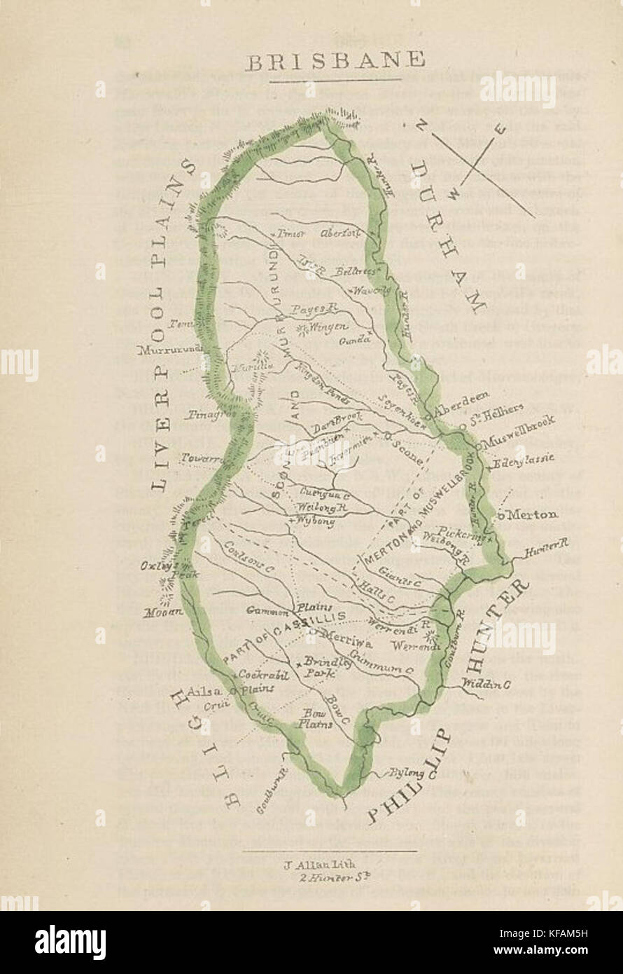 La Contea di Brisbane Foto Stock