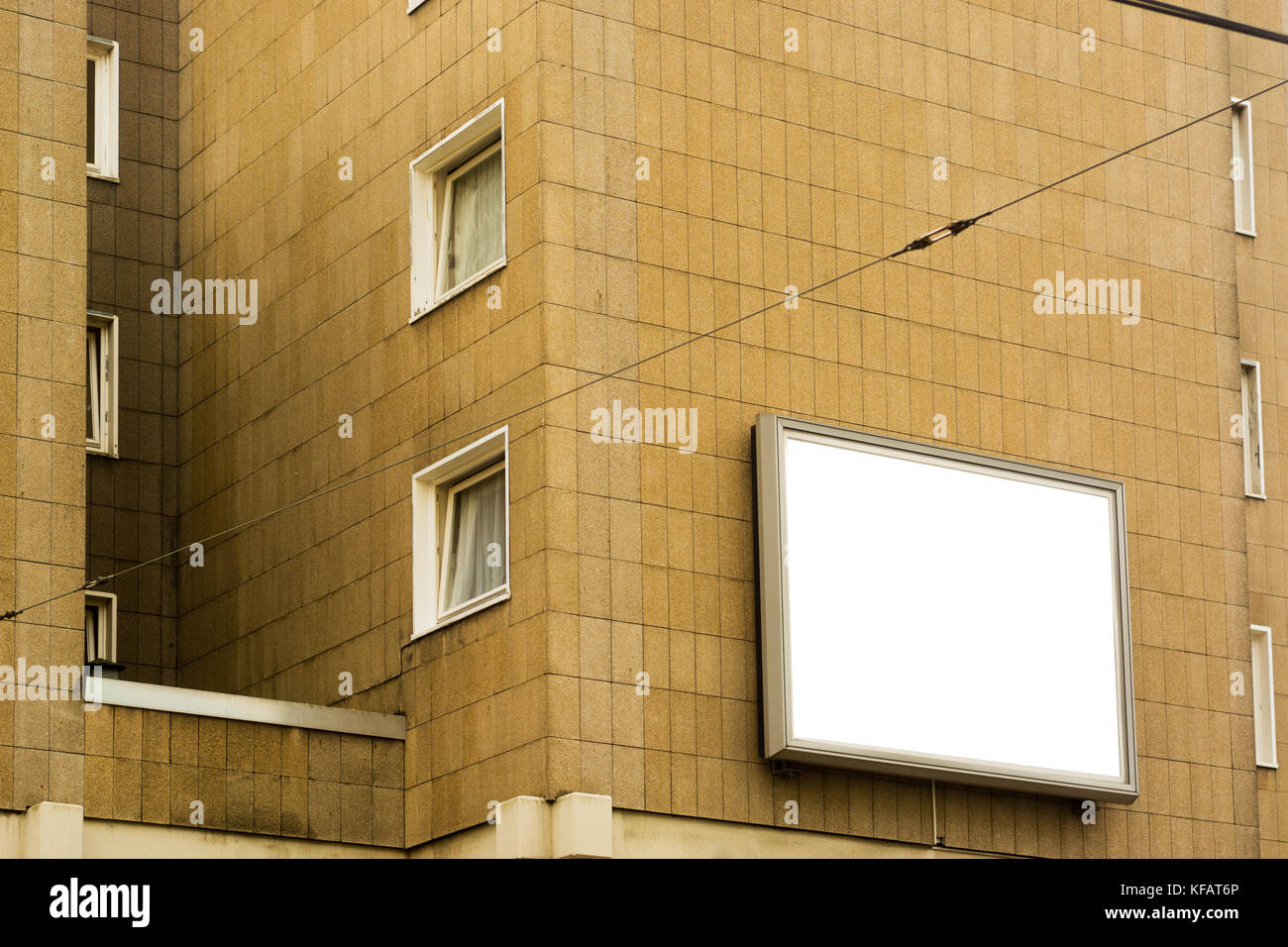 Display vuoto annuncio sul muro di casa in Germania, Colonia Foto Stock