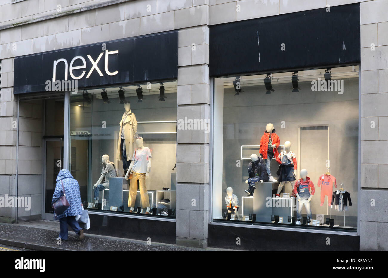 Prossimo negozio (entrata posteriore) a Belfast. Foto Stock