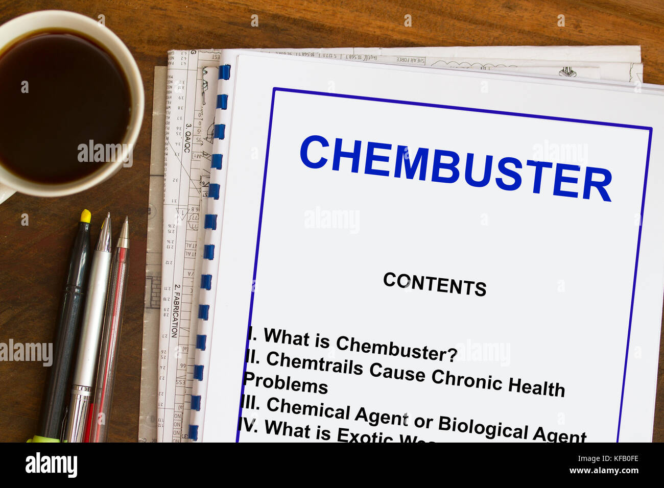 Chembuster - un gadget per controllare chemtrails arma chimica Foto Stock