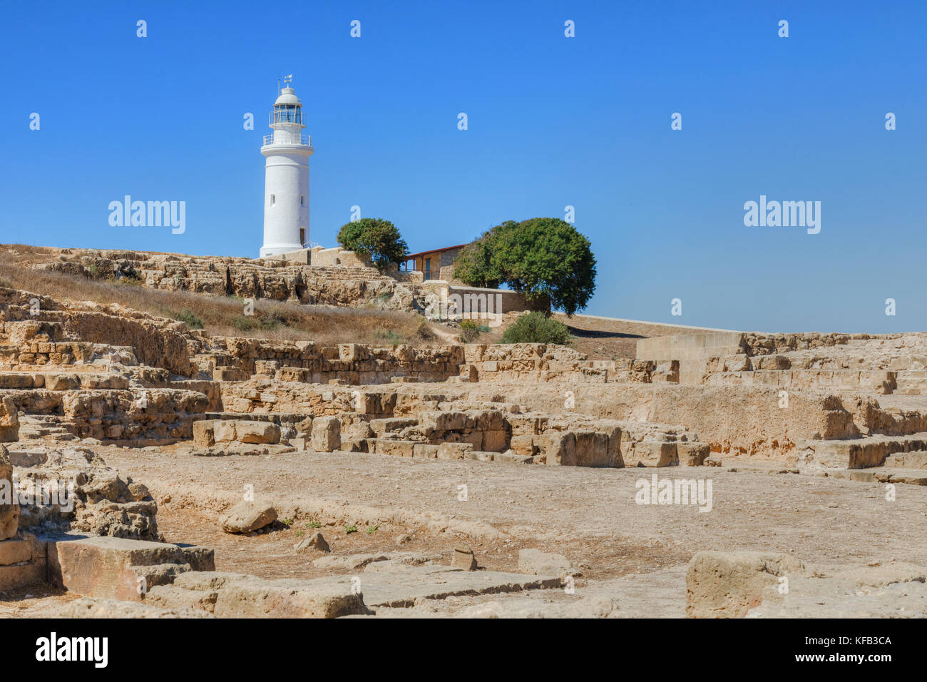 Paphos parco archeologico, Paphos, Cipro Foto Stock