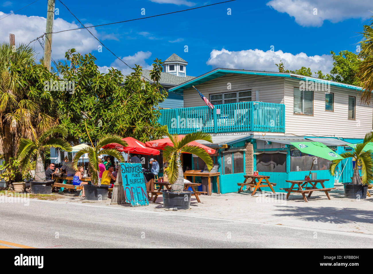 Skinny in Holmes Beach su Anna Maria Island, Florida, Stati Uniti Foto Stock