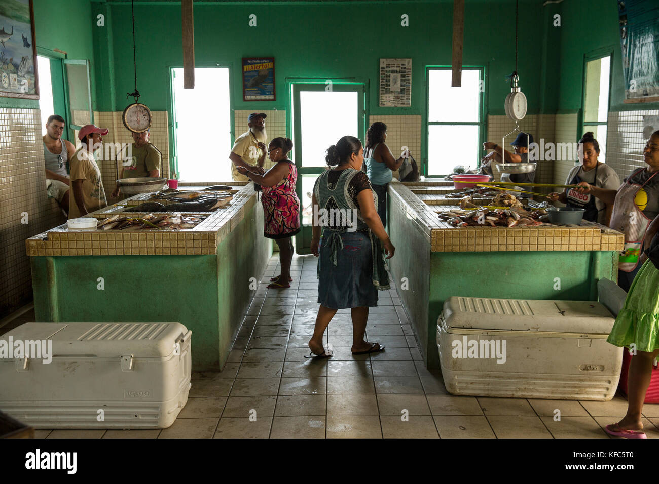 Belize, Punta Gorda, Toledo, gli ospiti che soggiornano presso belcampo belize lodge e jungle farm può andare al mercato locale in Punta Gorda per ottenere ortaggi freschi Foto Stock