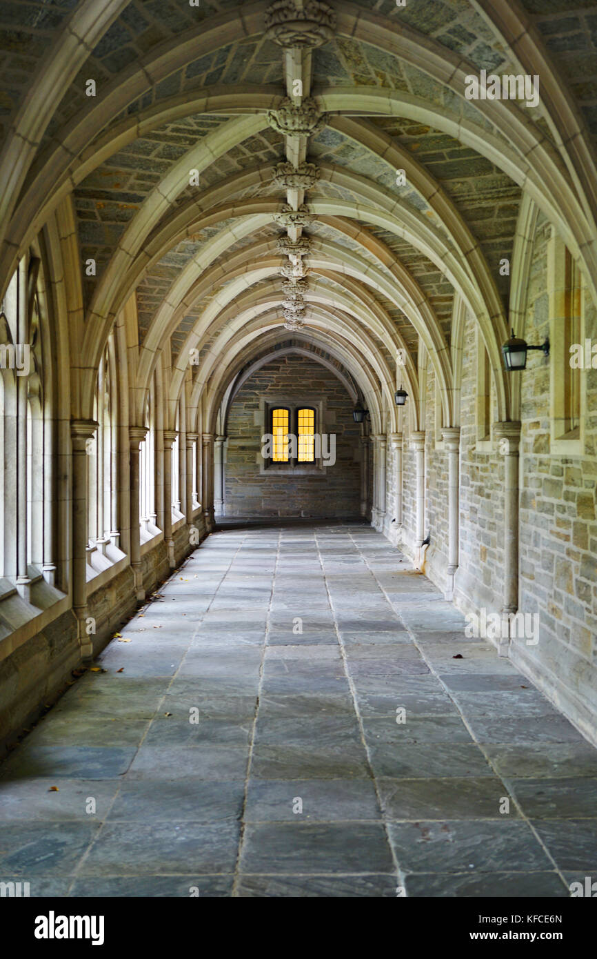 Il campus dell'università di Princeton, un privato Ivy League research university di New Jersey, classificato al numero uno college universitari negli Stati Uniti Foto Stock
