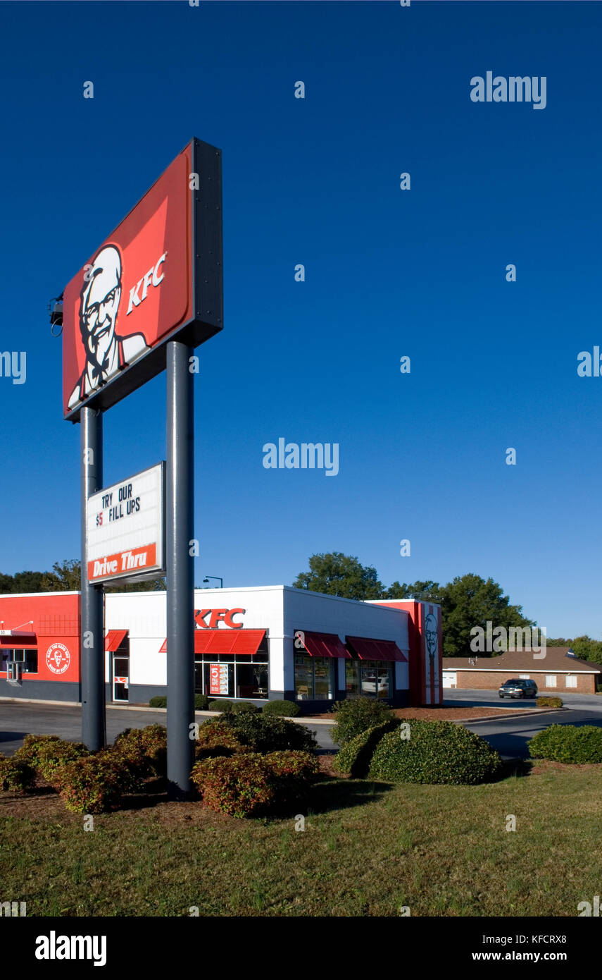 Ristorante Kentucky Fried Chicken, USA. Foto Stock