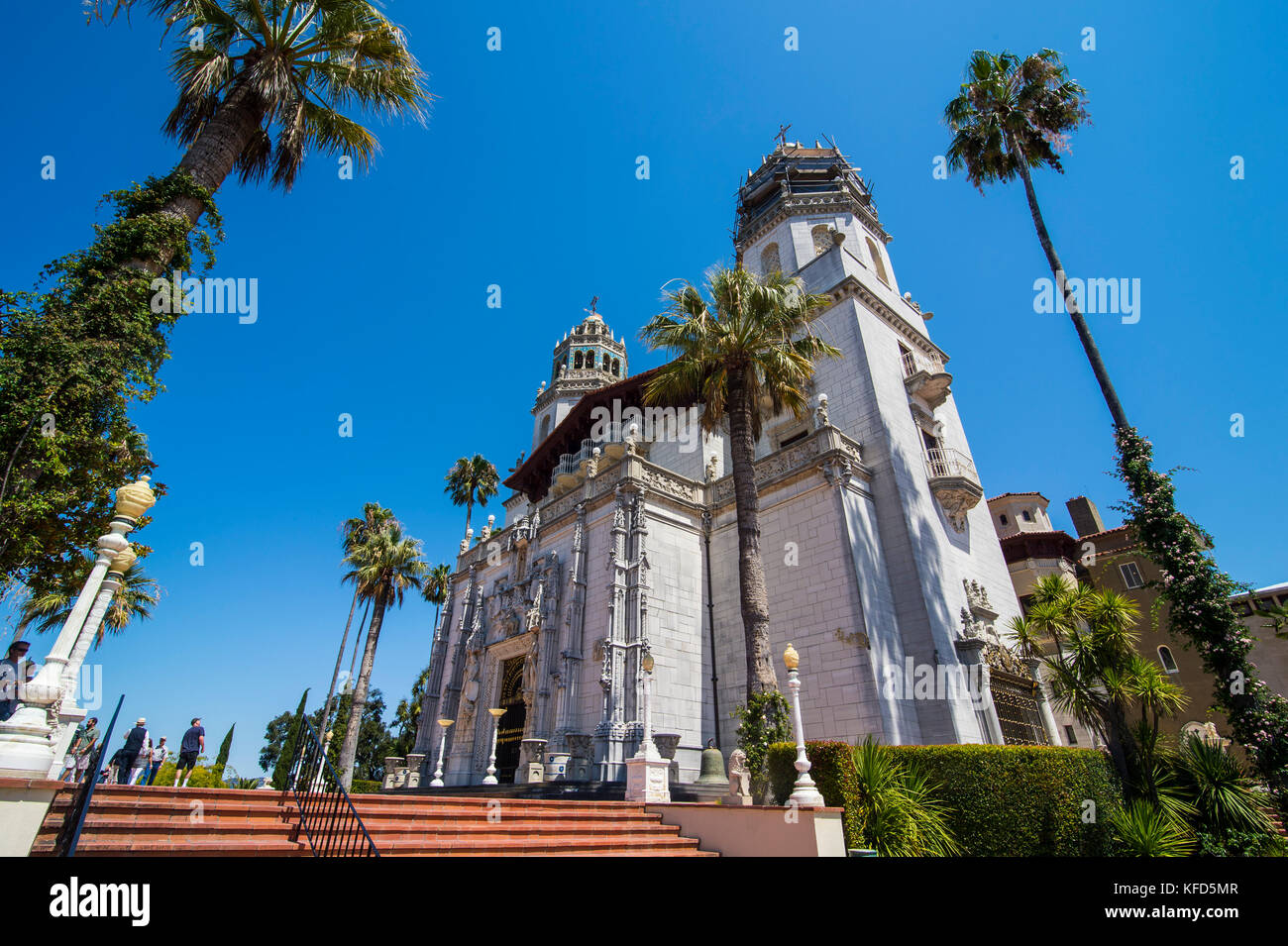 Lussuoso castello Hearst, Big Sur, california, Stati Uniti d'America Foto Stock