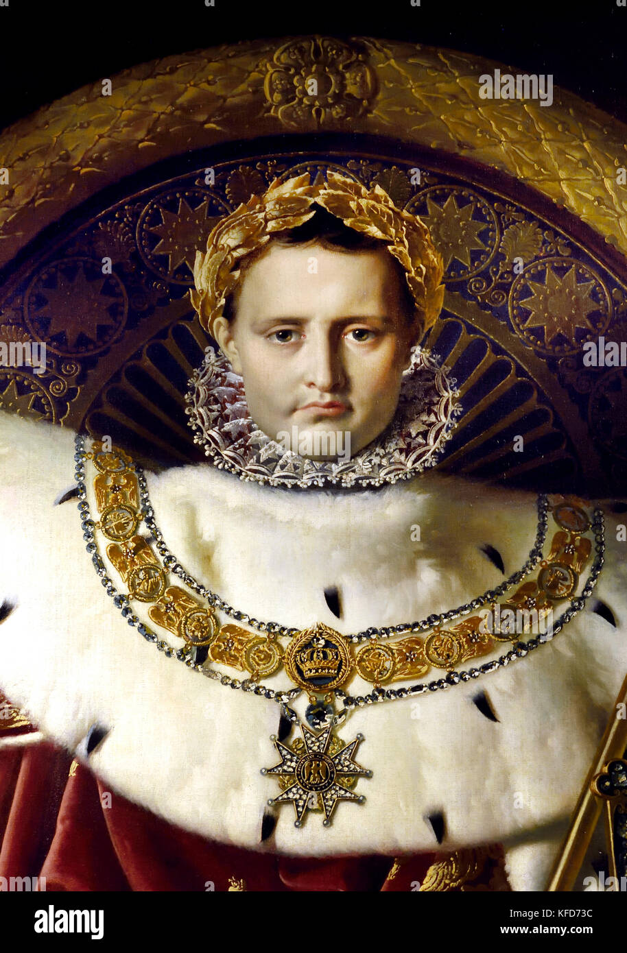 Napoleone sul suo trono imperiale, 1806, JeanAugusteDominique Ingres 17801867, olio su tela Napoleone sul suo trono imperiale, 1806, JeanAugusteDominique Ingres 17801867, olio su tela