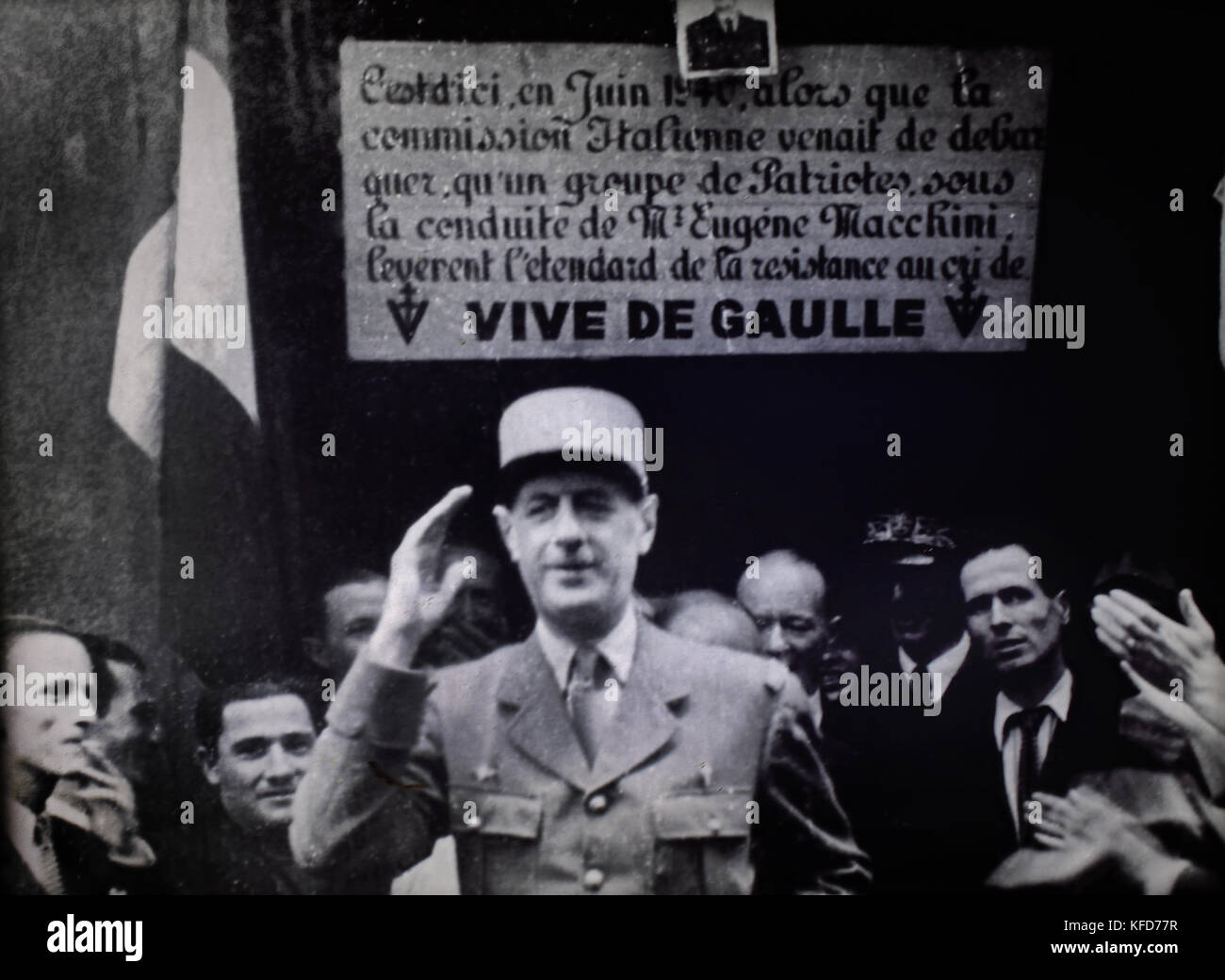 Charles de Gaulle ( Charles André Joseph Marie de Gaulle ) 1890 -1970 francese generale - più. Il leader della libera Francia 1940-44 e il governo provvisorio della Repubblica francese 1944-46. La seconda guerra mondiale. Foto Stock