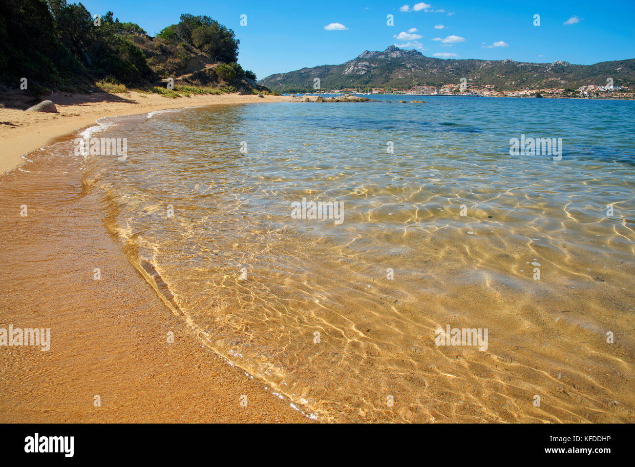 Una vista della Cala Ginepro spiaggia della Costa Smeralda, Sardegna, Italia Foto Stock