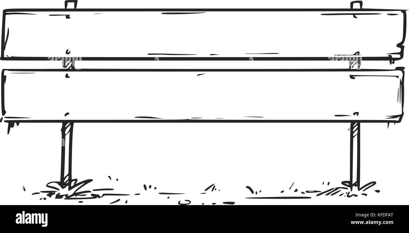 Vettore di disegno di vuoto vuoto blocco stradale segno di freccia Illustrazione Vettoriale