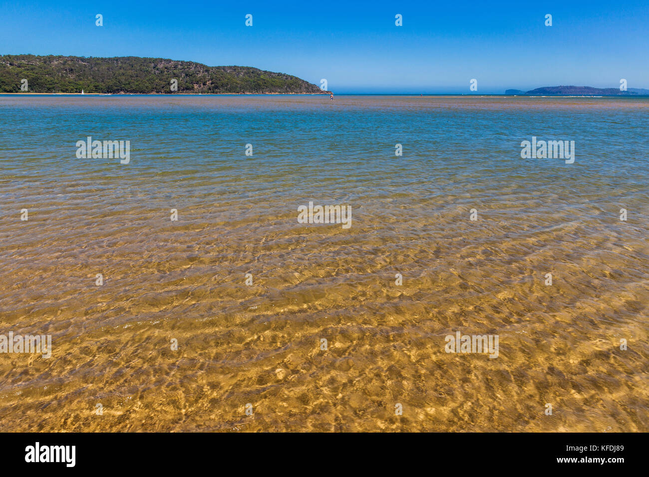 Australia, Nuovo Galles del Sud, Central Coast, Broken Bay, scanni all'estremità nord della spiaggia di Umina Foto Stock